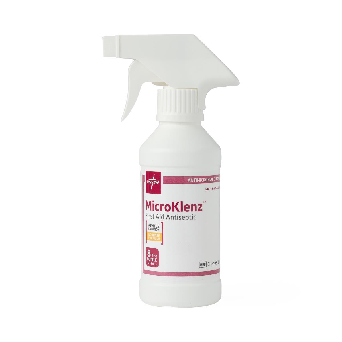 Microklenz Antimicrobial First Aid Antiseptic Cleanser Wound 8 Oz Spray