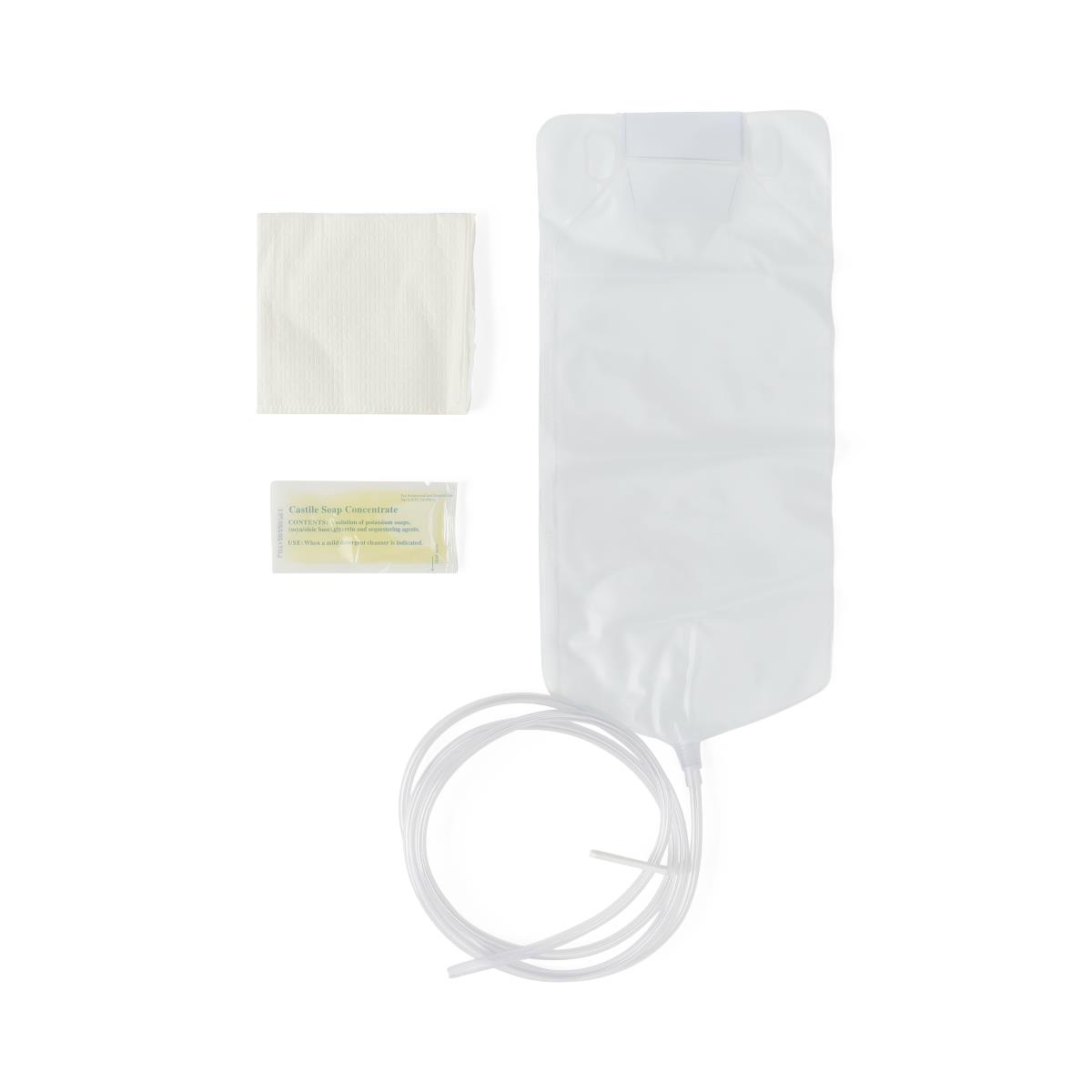 Enema Bag Sets with slide Clamp Polybag