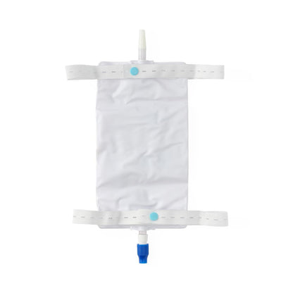 Urinary Leg Drain Bag with Elastic Straps, Twist Valve, Medium, 600 mL (20 oz.)