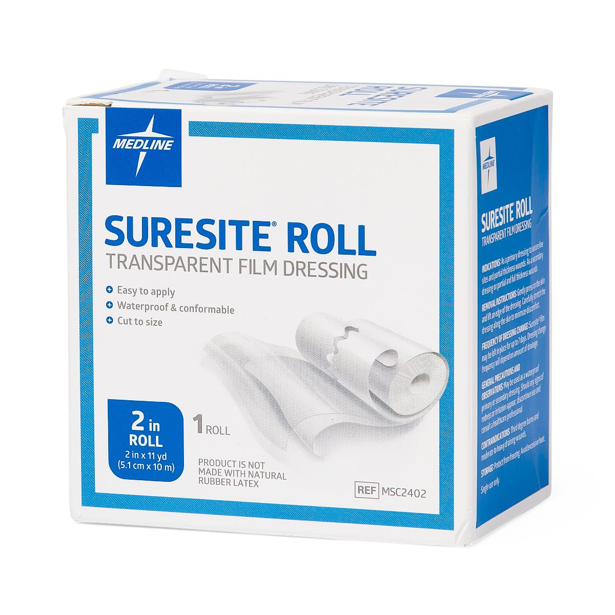 Suresite Roll Transparent Film Dressings Surefilm 2" x 11yd