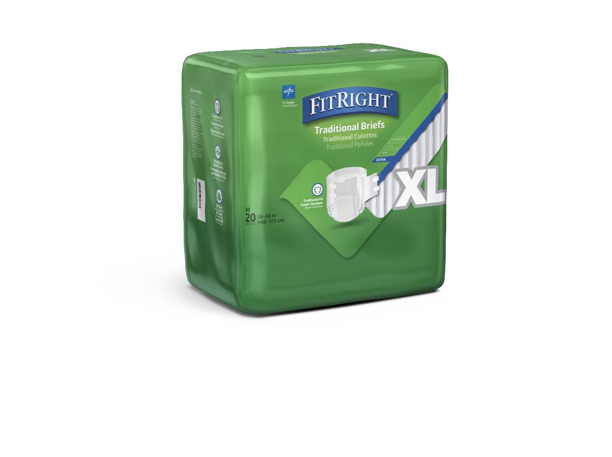 Ultracare Cloth-Like Adult Incontinence Briefs Unisex Heavy Absorbency