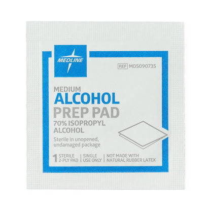 Sterile Alcohol Prep Pads Medium 2-Ply