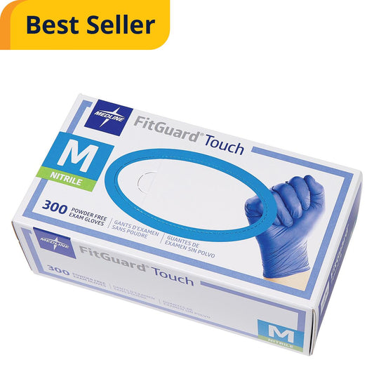 Fitguard Touch Powder-Free Nitrile Exam Gloves Fg 100ct Large