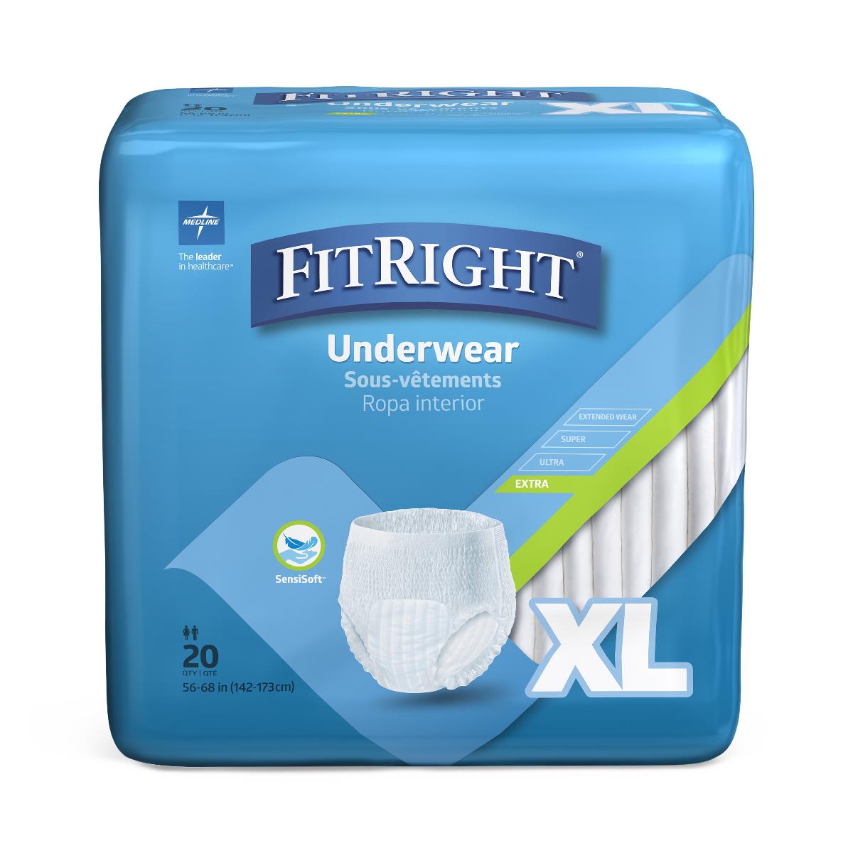 FitRight Extra Protective Adult Incontinence Underwear Unisex