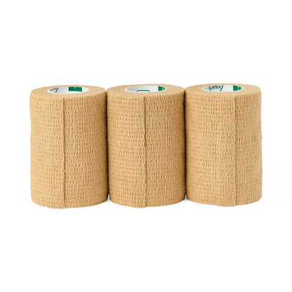 Nonsterile Self-Adherent Latex Wrap Bandage Cohesive Tan