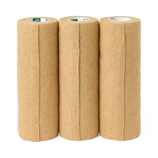 Nonsterile Self-Adherent Latex Wrap Bandage Cohesive Tan 6 x 5yd