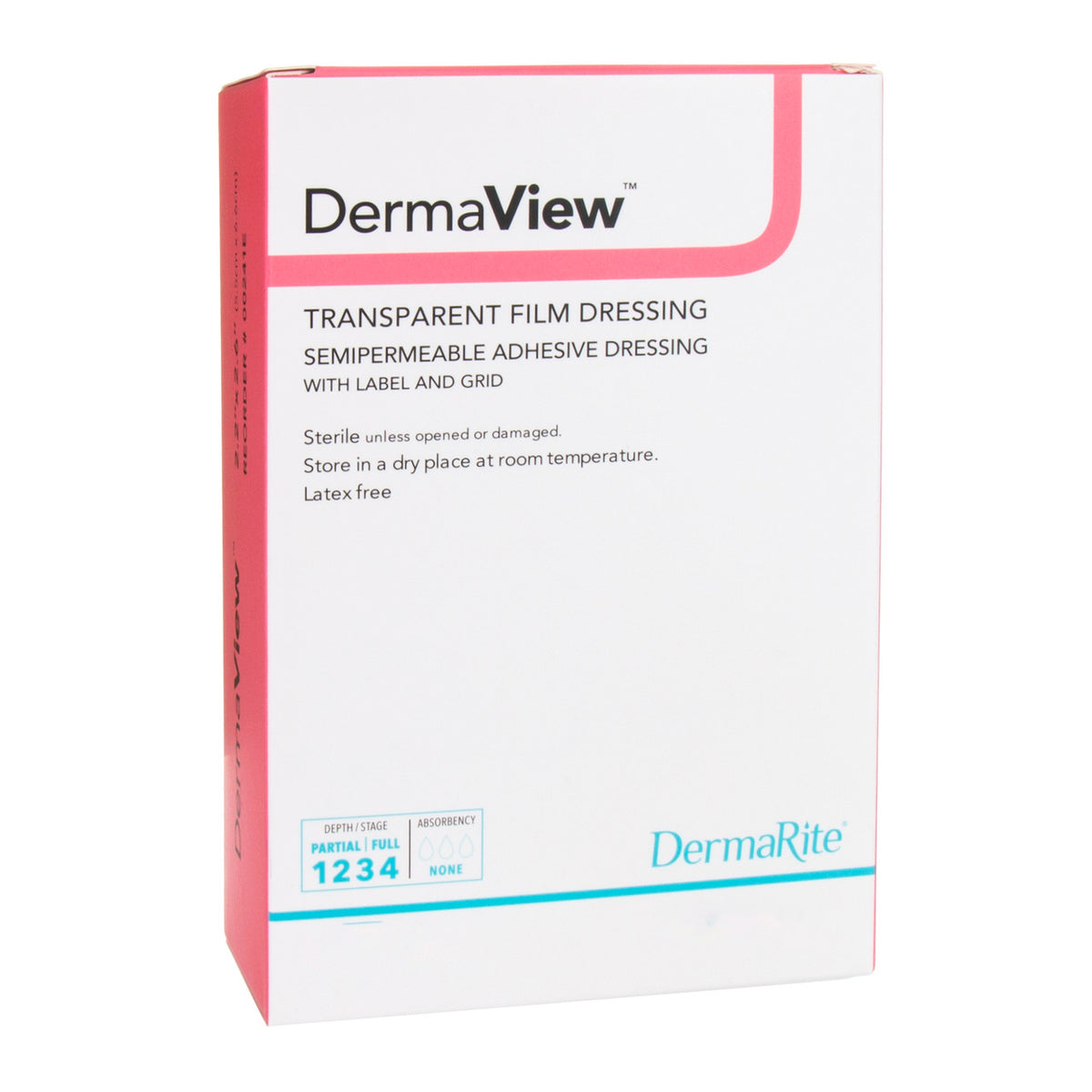 DermaView Transparent Film Dressing 4" x 5"