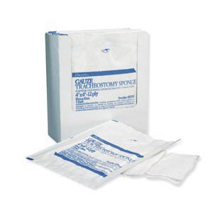Non-Woven Sterile Tracheostomy/Drain Sponge 2" x 2" 6-Ply