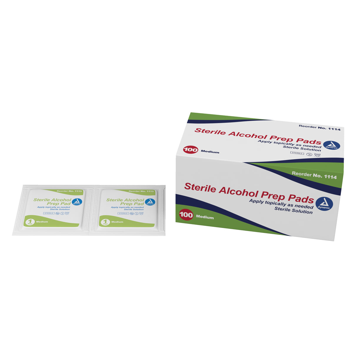 Alcohol Prep Pad Sterile, Medium (100 count) 100ct