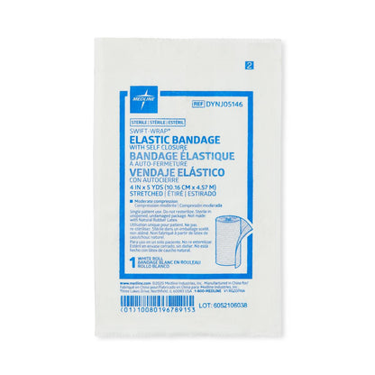 Swift-Wrap Sterile Elastic Bandages Elstc 4" x 5yd Hook & Loop