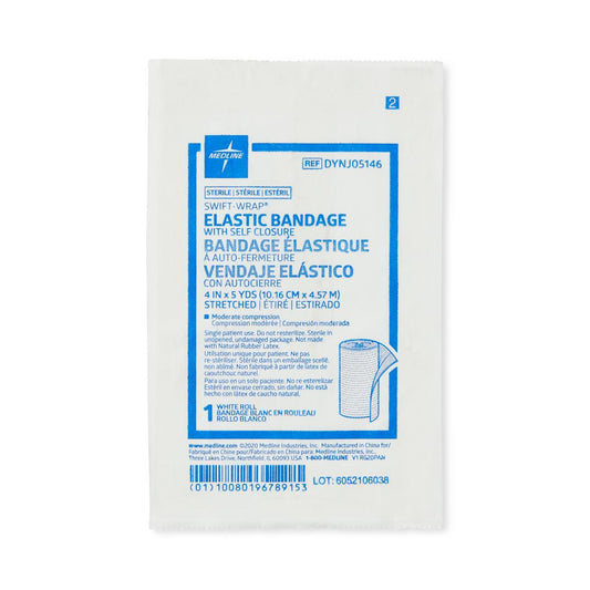 Swift-Wrap Sterile Elastic Bandages Elstc 4" x 5yd Hook & Loop