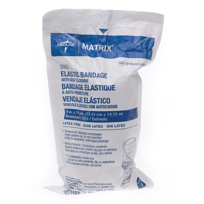 Sterile Matrix Elastic Bandages Elst 6" x 15yd Hook & Loop