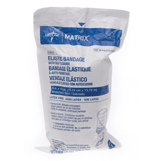 Sterile Matrix Elastic Bandages Elst 6" x 15yd Hook & Loop