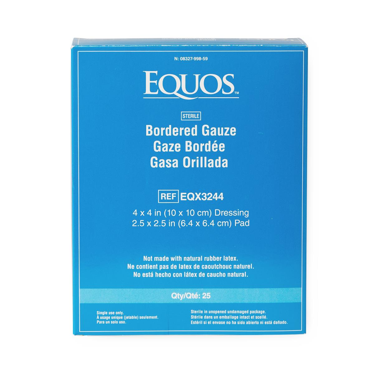Equos Sterile Bordered Gauze Bulk 4" x 4" Ste