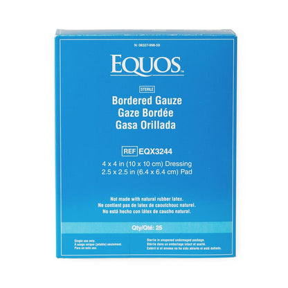 Equos Sterile Bordered Gauze Bulk 4" x 4" Ste