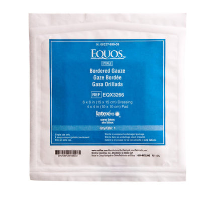 Equos Sterile Bordered Gauze Bulk 6" x 6" Ste