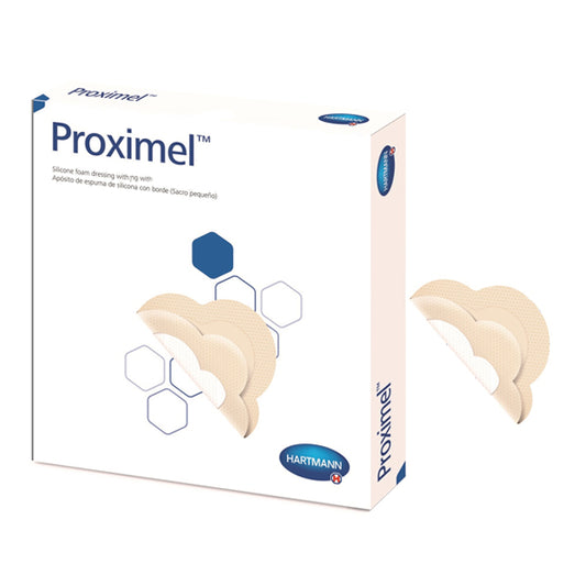 Proximel Silicone Dressing with Border, Large Sacrum, 9.2" x 9.2"