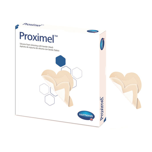 Proximel Silicone Dressing with Border, Heel