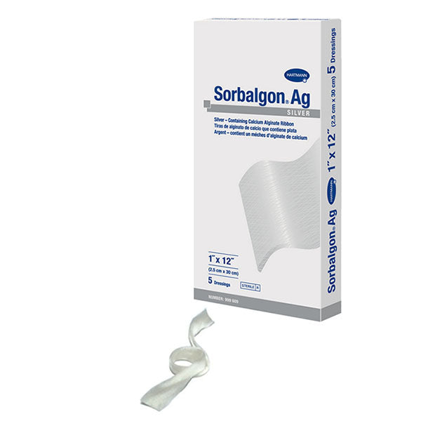 Sorbalgon Ag Calcium Alginate Dressing 1" x 12" Ribbon