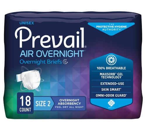 Prevail Air Overnight, Size 2 / L, 45"-62"