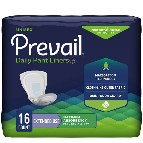 Prevail Pant Liner Overnight Super, 13" X 28", Lavender