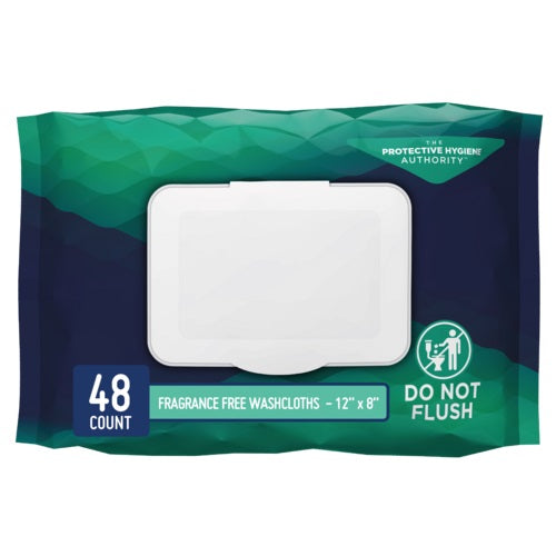 Prevail Unscented Disposable Adult Washcloth 12" x 8"