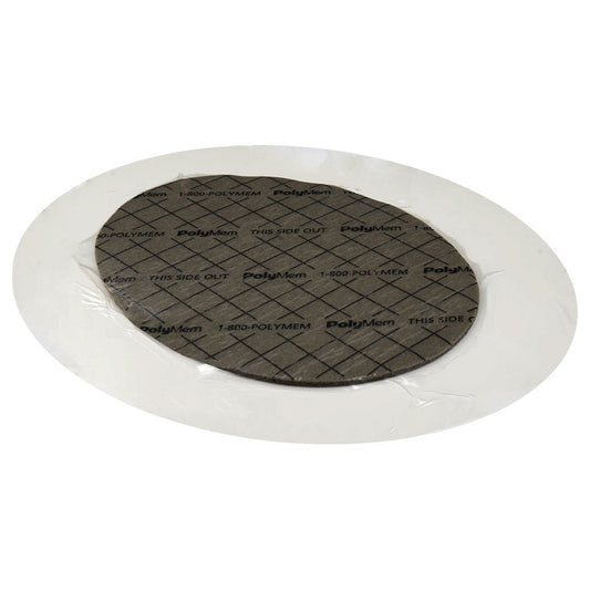 PolyMem Oval Silicone Border Silver Dressing