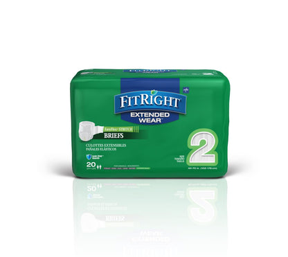 Fitright Extended Wear Stretch Briefs Ext Size 2