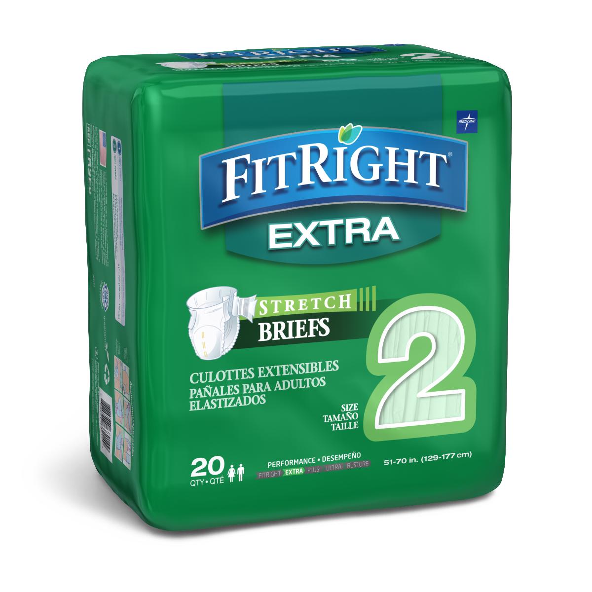 Fitright Extra Stretch Briefs x Large/ 51-70