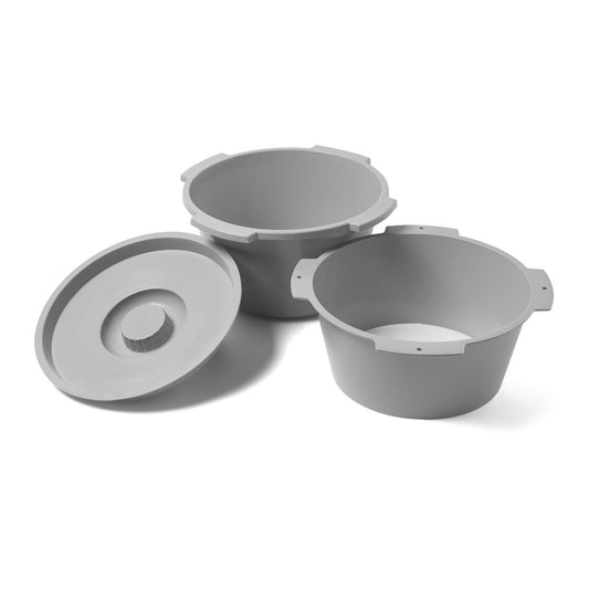 Commode Buckets Pail Replacement with lid (1 Kit)