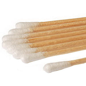 Sterile Cotton-Tip Applicator with Wood Handle 6" 100 Count 25-806 1WC HOSPITAL