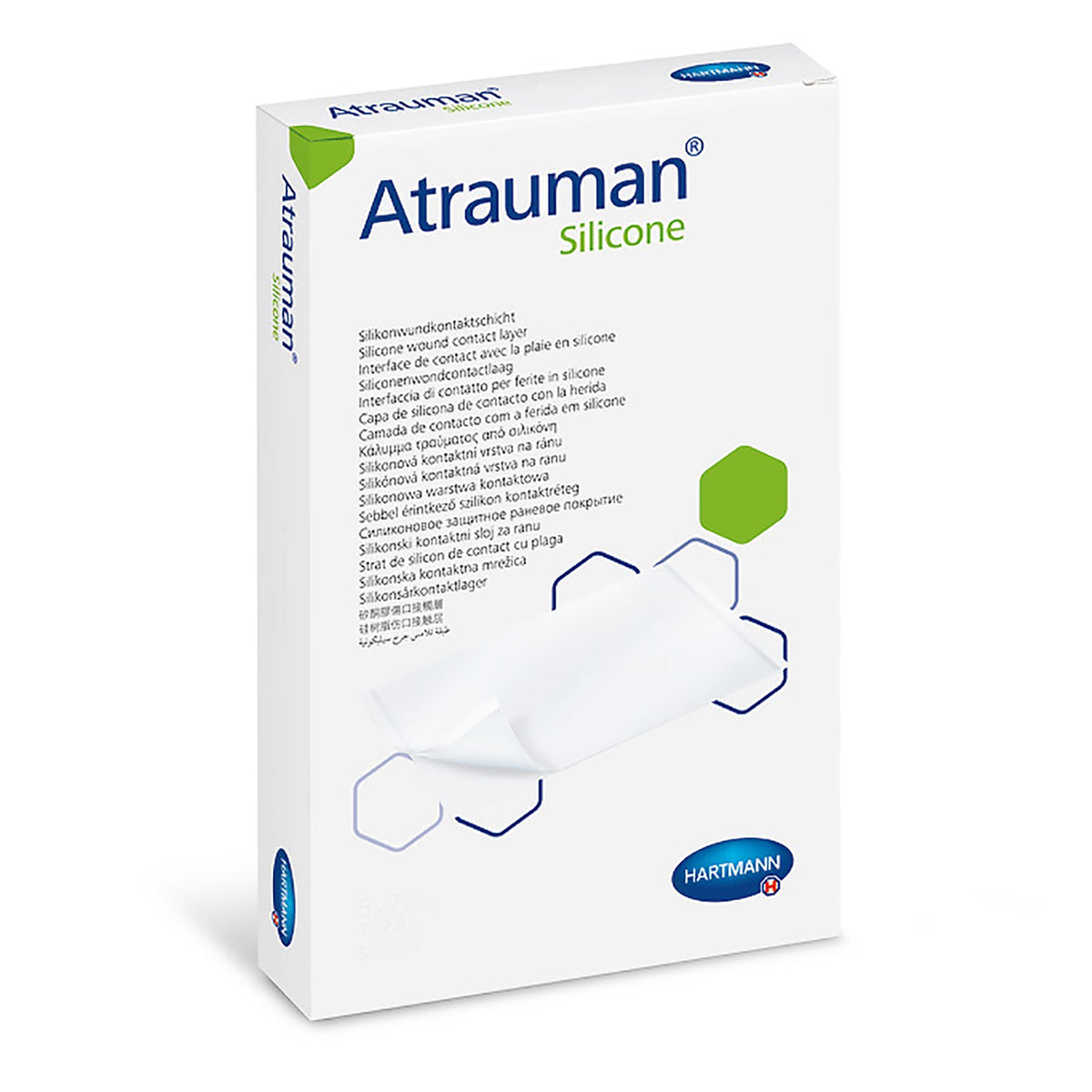 Atrauman Non-Adherent Wound Contact Layer with Silicone on Both Sides 10cm x 20cm