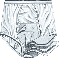 HealthDri Men's Moderate Reusable Cotton Briefs X-Large 1ct