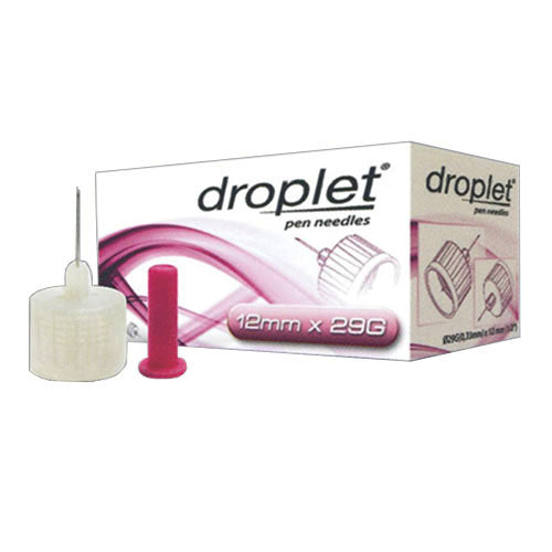 Droplet Pen Needle 29G (0.33mm) x 12mm (100 count) 100ct