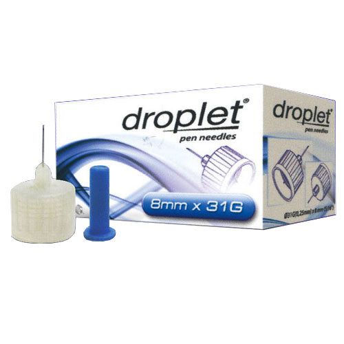 Droplet Pen Needle 31G (0.25mm) x 8mm (100 count) 100ct