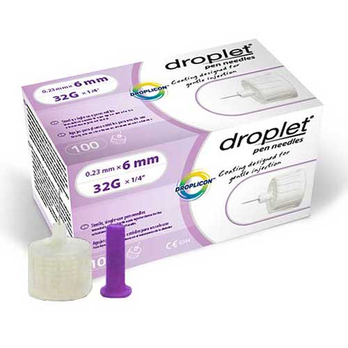 Droplet Pen Needle 31G (0.25mm) x 6mm (100 count) 100ct