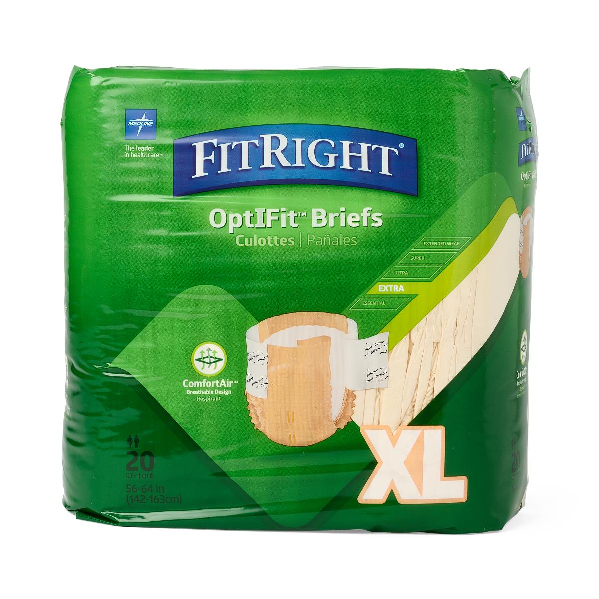 FitRight OptiFit Extra Incontinence Briefs