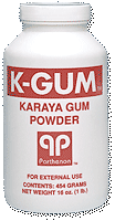 K-Gum Karaya Gum Powder 3 oz Puff Bottle