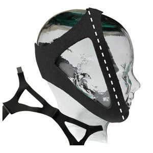 Adjustable Chinstrap Regular 7" Black
