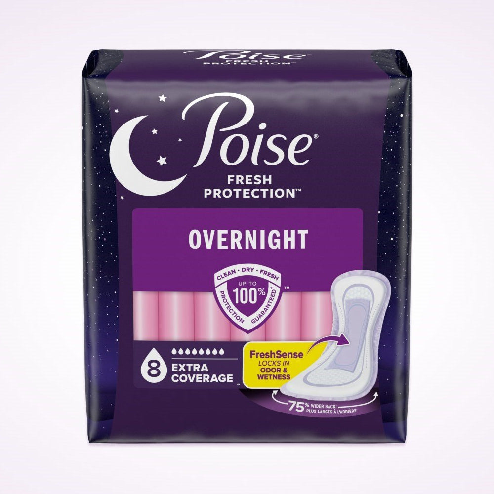 Poise Extra Coverage Pad Fresh Protection Long