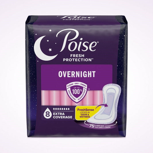 Poise Extra Coverage Pad Fresh Protection Long