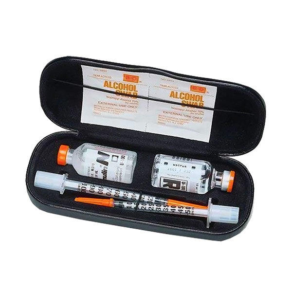DI Case Eyeglass Style Insulin Protector Black