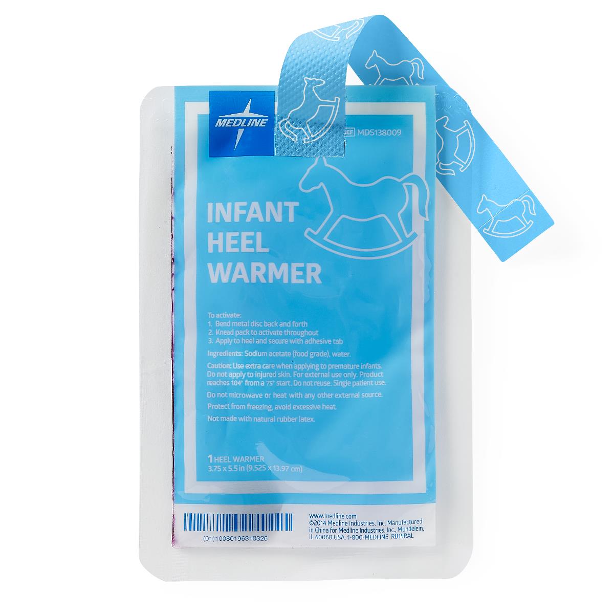 Infant Heel Warmers Mtl Disc Cloth Strap