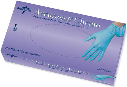 Accutouch Chemo Nitrile Exam Gloves Blue