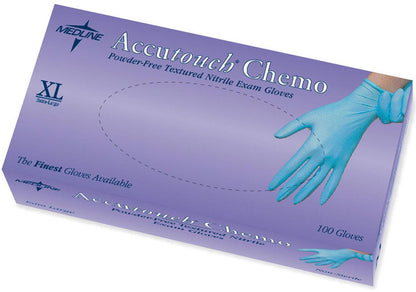 Accutouch Chemo Nitrile Exam Gloves Blue