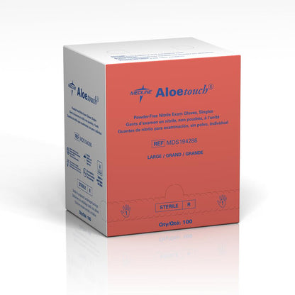 AloeTouch Sterile 9" Nitrile Exam Gloves Single Wrapped