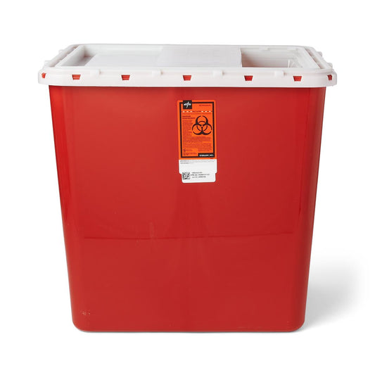 Large Biohazard Containers Sharps 12 Gal Red Slide