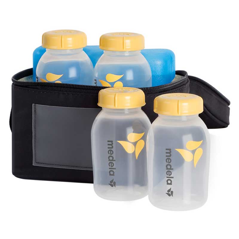 Medela Breastmilk Cooler Set 5 oz Breastmilk Bottles with Lids