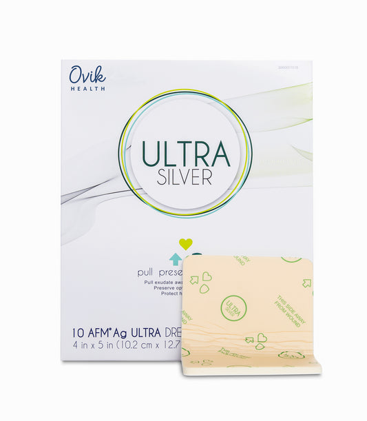OVIK Health ULTRA Silver Foam Dressing 4" x 5"