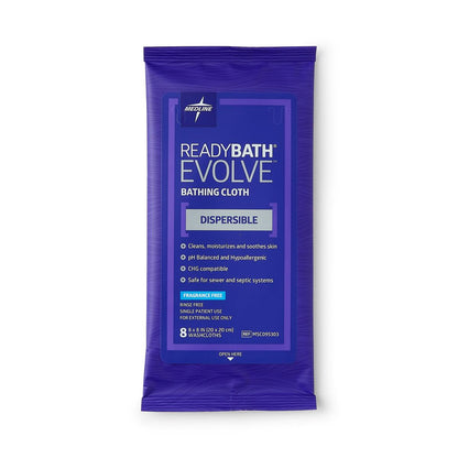 Readybath Evolve Bathing Cloths Fragrance Free 8pk